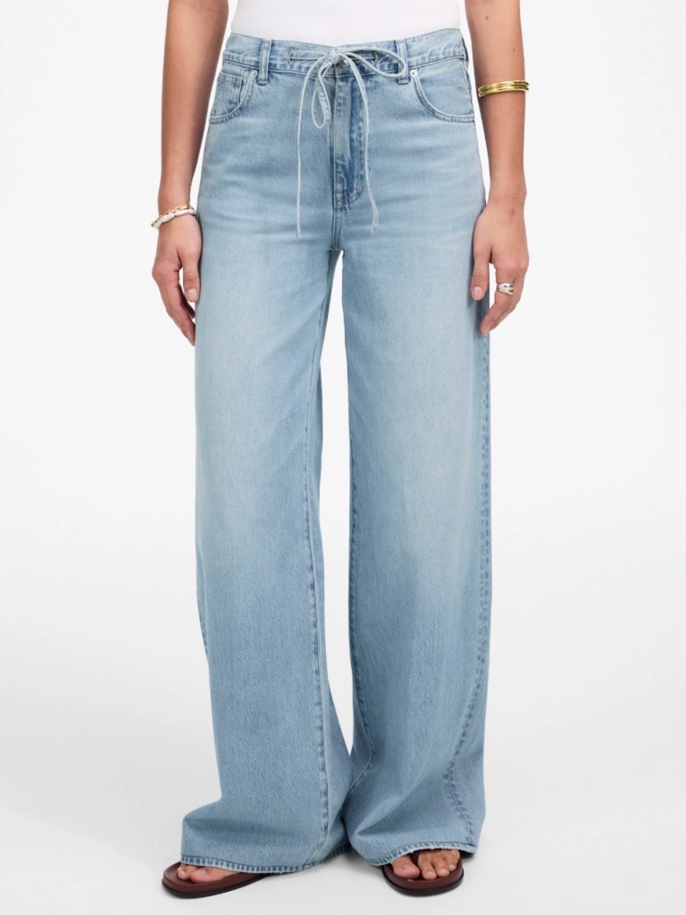 Madewell Superwide-Leg Jeans Airy Denim Edition Ashbury Wash Airy Size 27